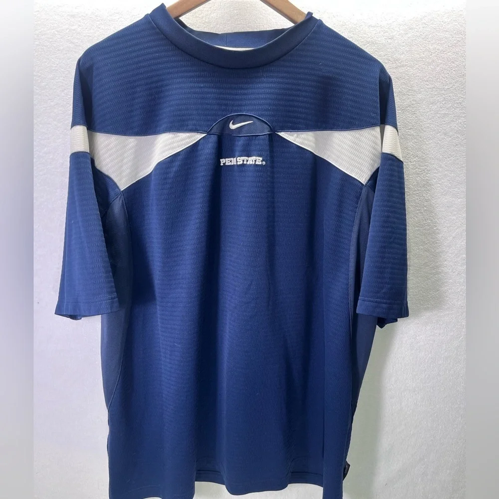 Nike Team Vintage 90s Penn State‎ University Performance shirt Mens XL Cool Y2K